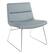 Angle Zoom. OSP Home Furnishings - Thompson Chair - Charcoal Grey.