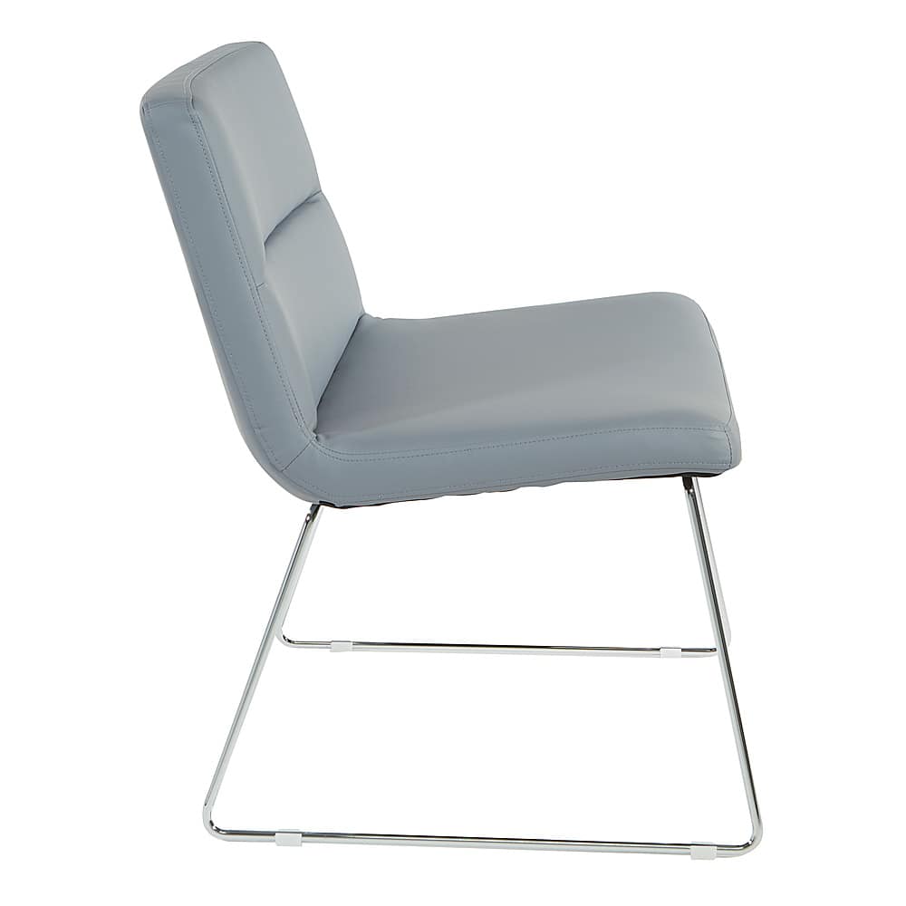 Left View: OSP Home Furnishings - Thompson Chair - Charcoal Grey