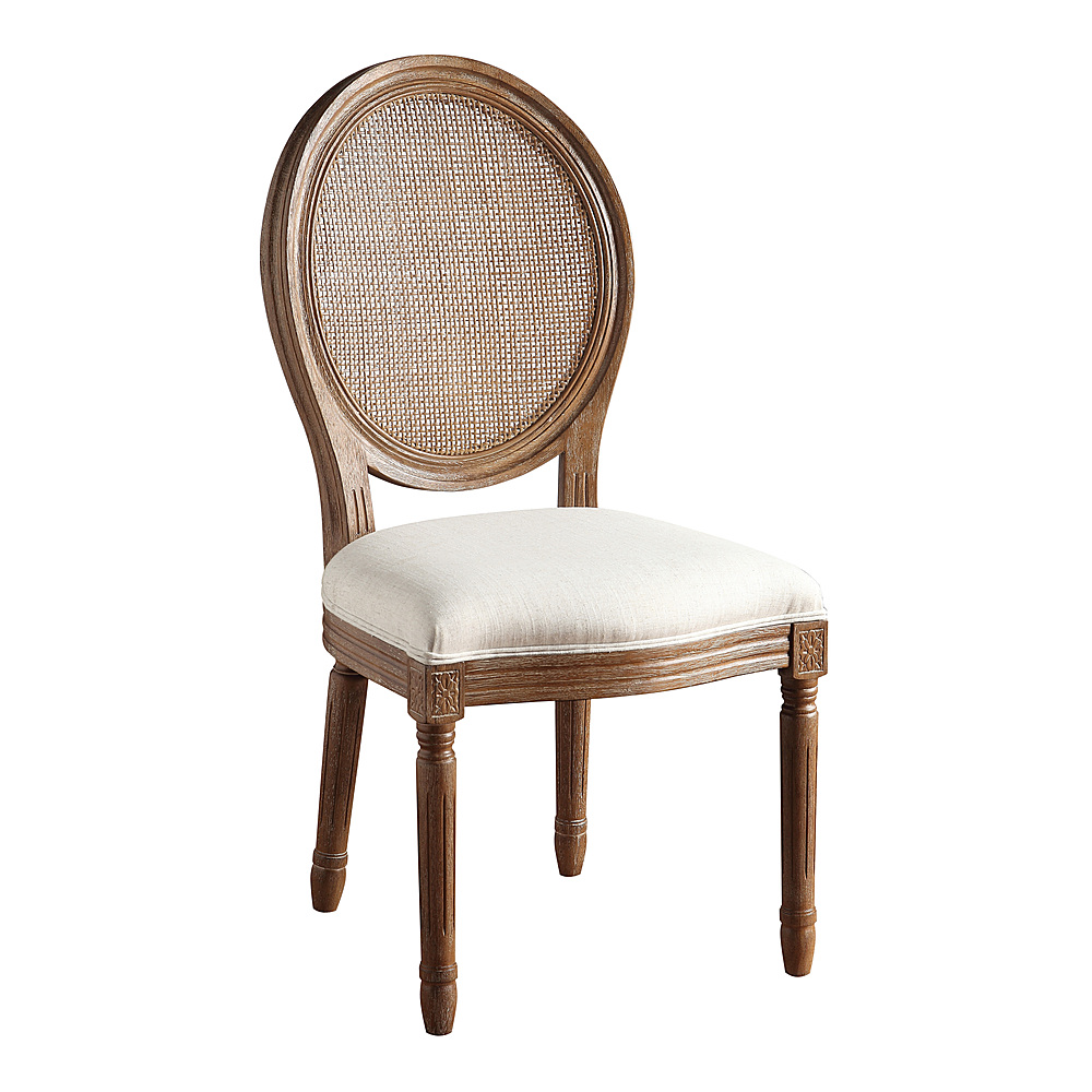 Angle View: OSP Home Furnishings - Stella Oval Back Chair - Linen