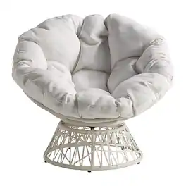 OSP Home Furnishings - Papasan Chair - White