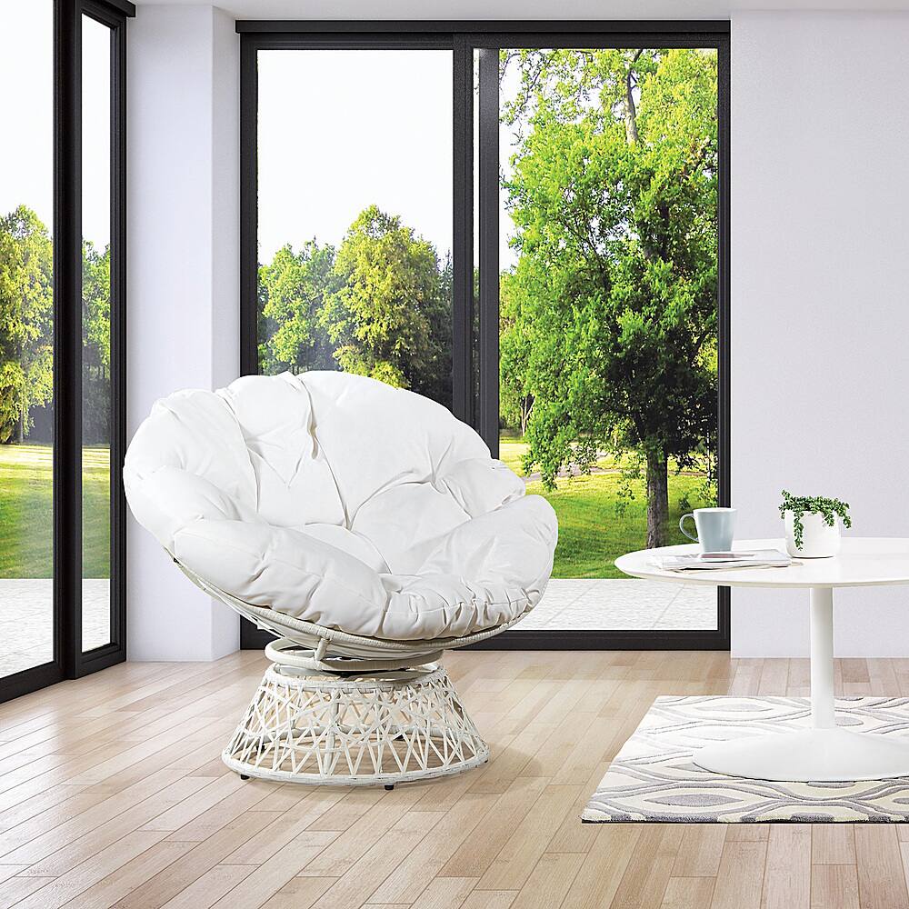 Alt View 13. OSP Home Furnishings - Papasan Chair - White.