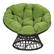 Front Zoom. OSP Home Furnishings - Papasan Chair - Green.
