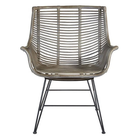 Front Zoom. OSP Home Furnishings - Dallas Chair - Grey.