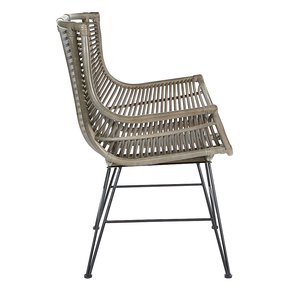Left View: OSP Home Furnishings - Dallas Chair - Grey