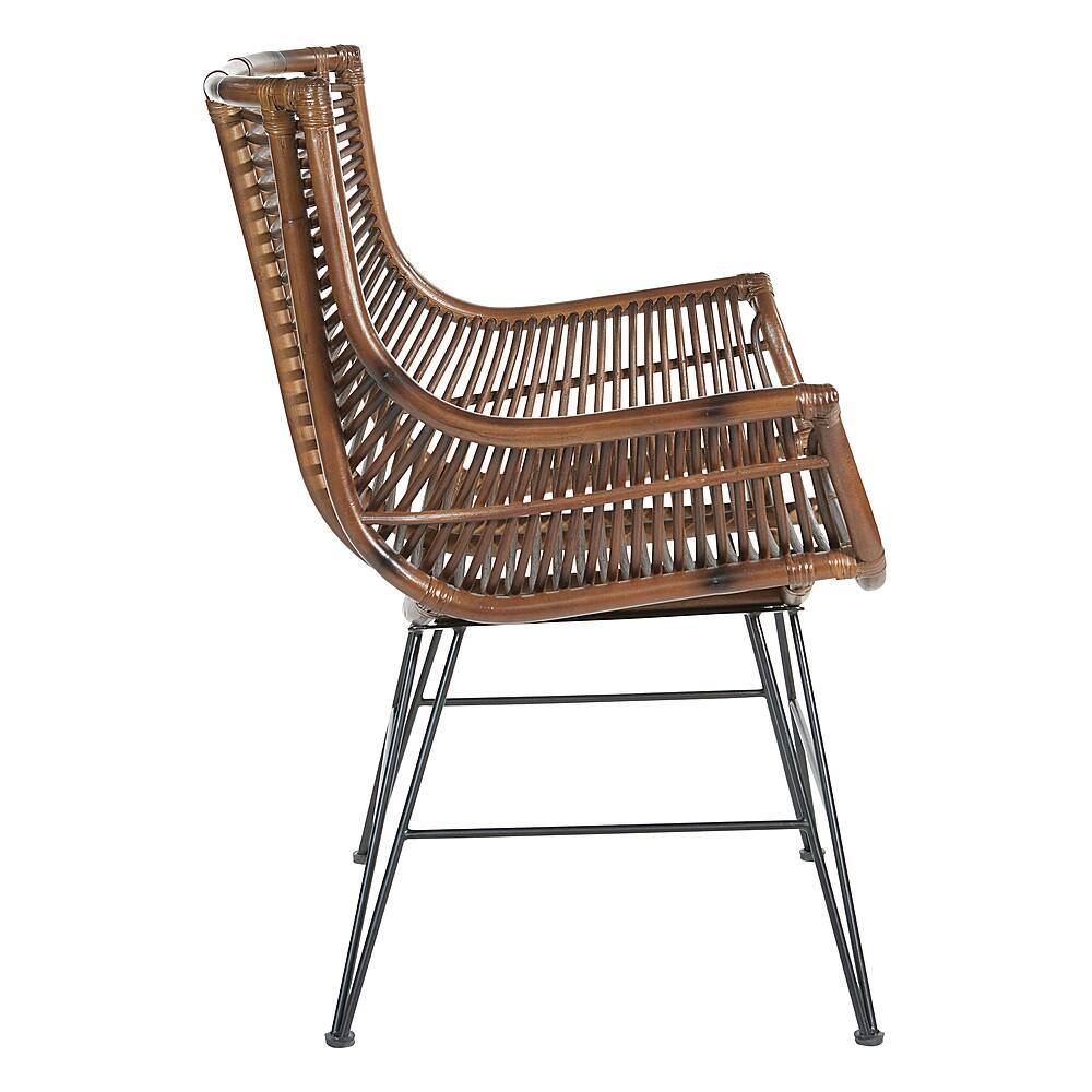 Left View: OSP Home Furnishings - Dallas Chair - Brown