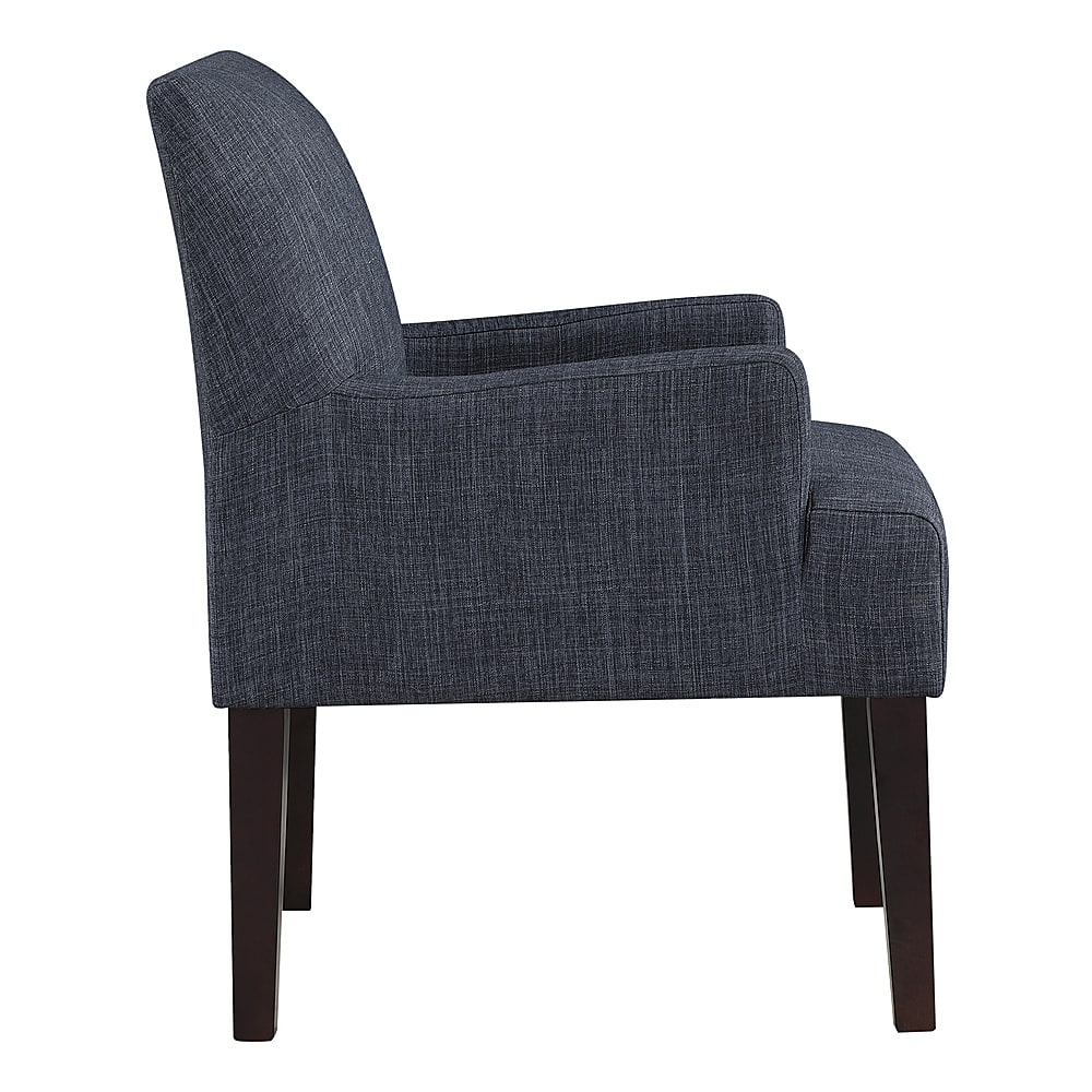 Left View: OSP Home Furnishings - Main Street Guest Chair - Navy