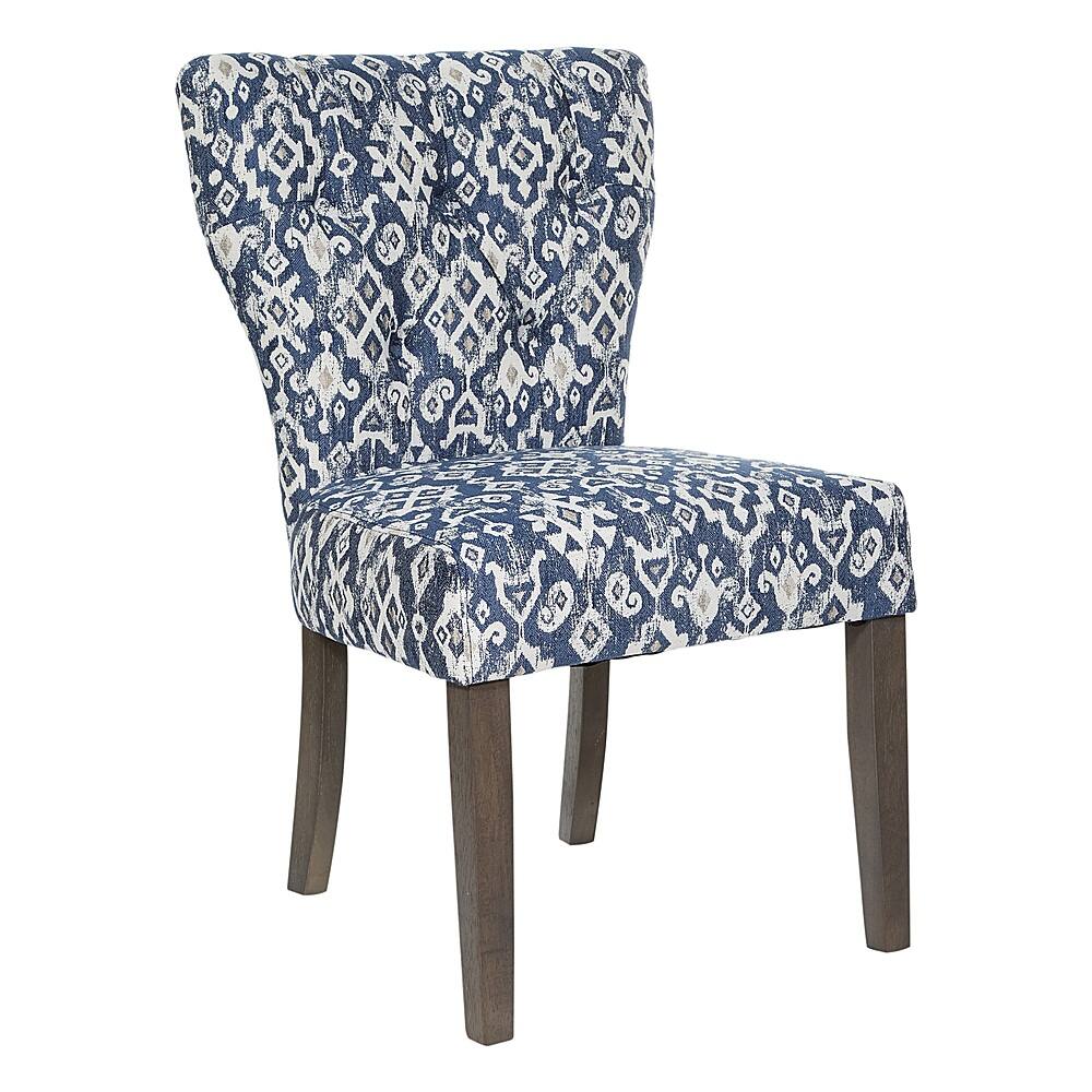 Angle View: OSP Home Furnishings - Andrew Dining Chair - Navy Ikat