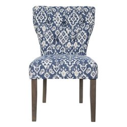 OSP Home Furnishings - Andrew Dining Chair - Navy Ikat - Front_Zoom