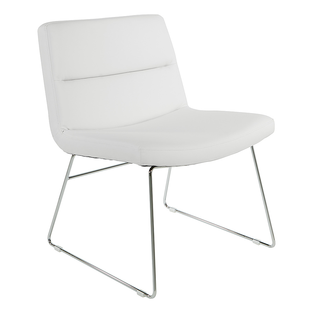 Angle View: OSP Home Furnishings - Thompson Chair - White