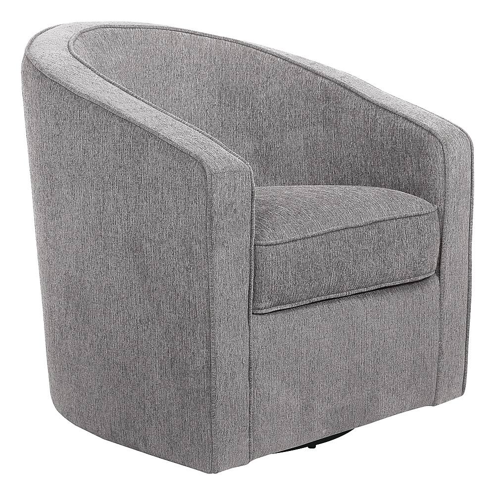 Angle View: OSP Home Furnishings - Danica Swivel Chair - Smoke