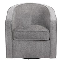 OSP Home Furnishings - Danica Swivel Chair - Smoke - Front_Zoom