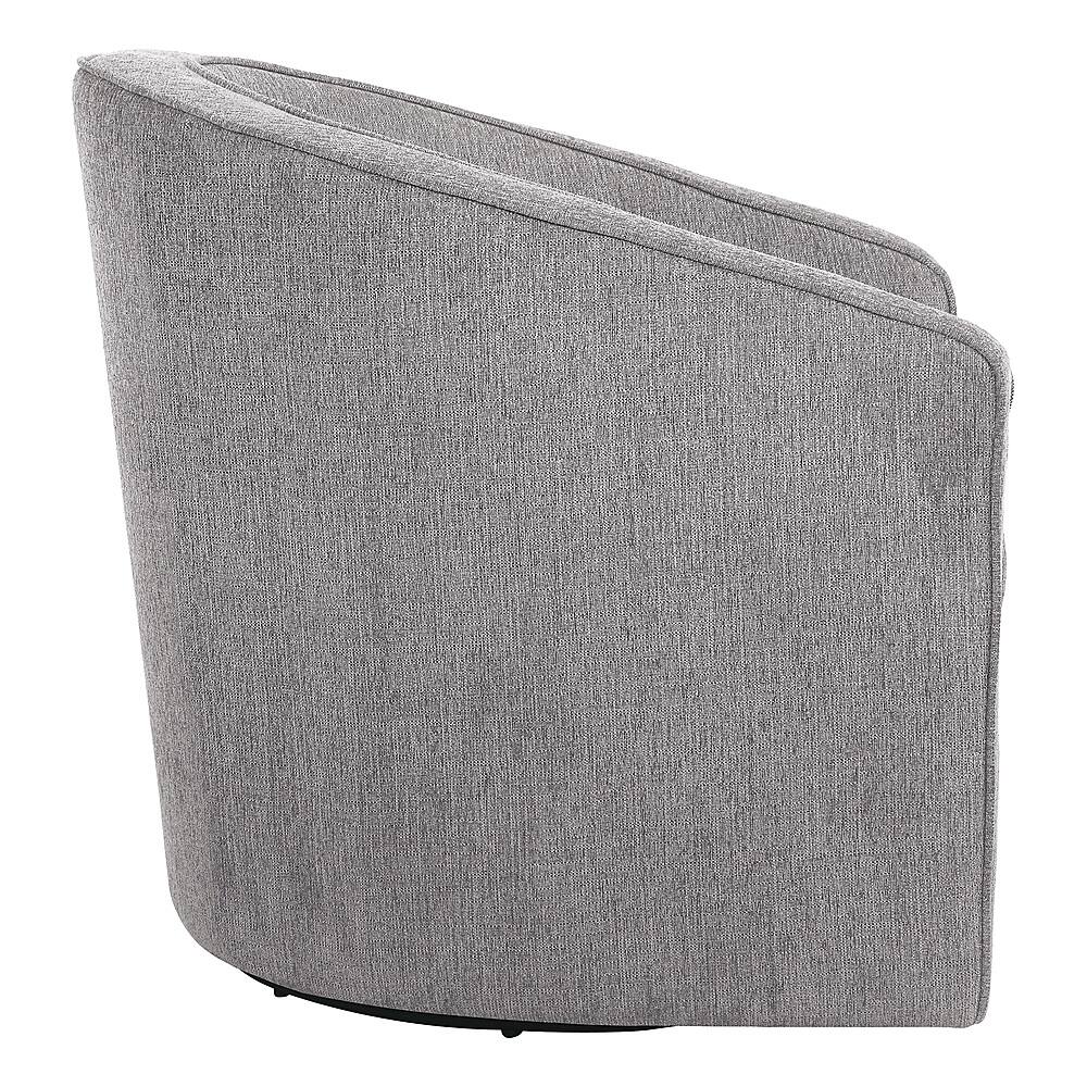 Left View: OSP Home Furnishings - Danica Swivel Chair - Smoke