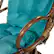 Alt View 12. OSP Home Furnishings - Kauai Rattan Swivel Rocker Chair - Blue.