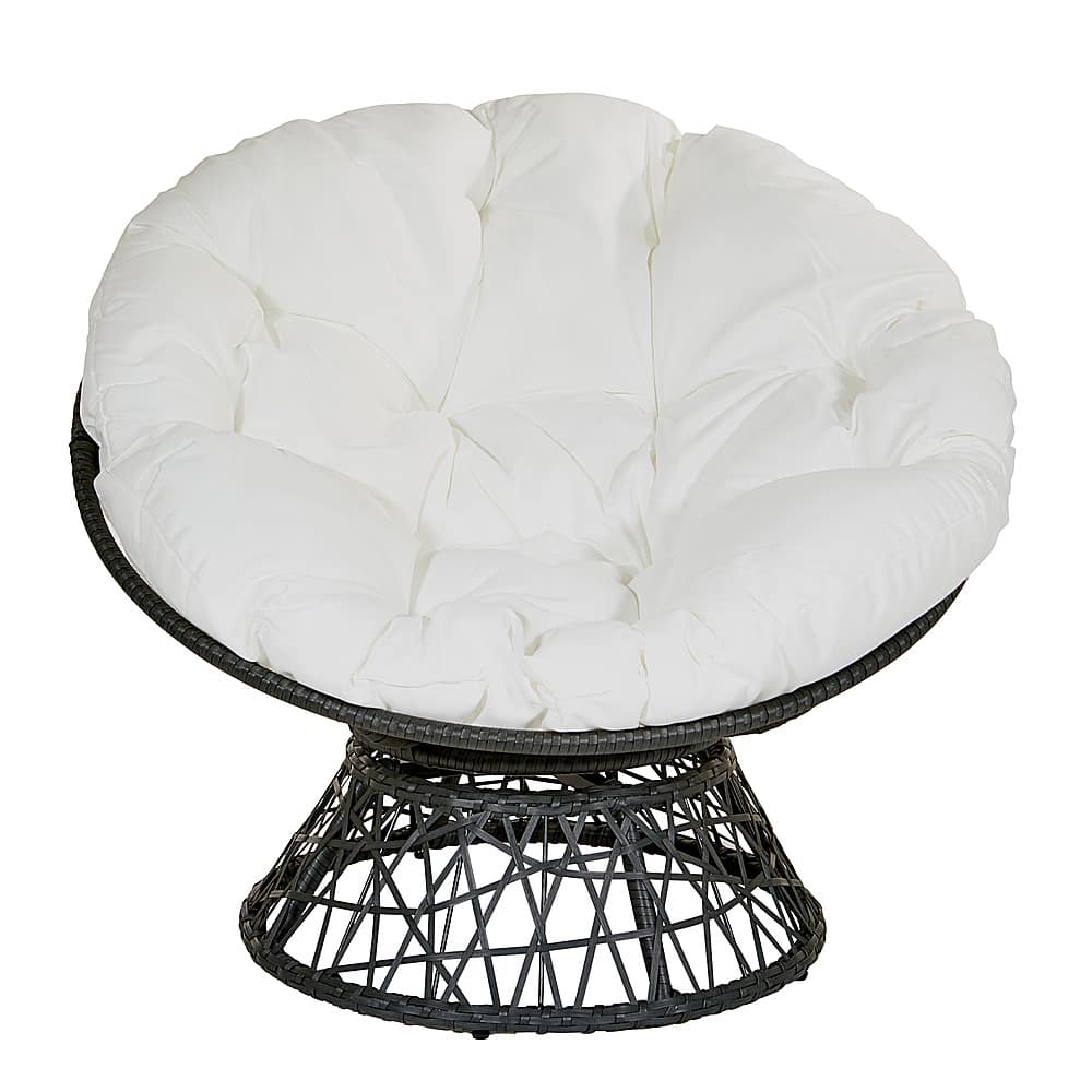 Front. OSP Home Furnishings - Papasan Chair - White.