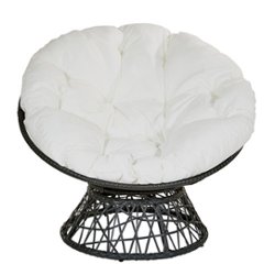 OSP Home Furnishings - Papasan Chair - White - Front_Zoom