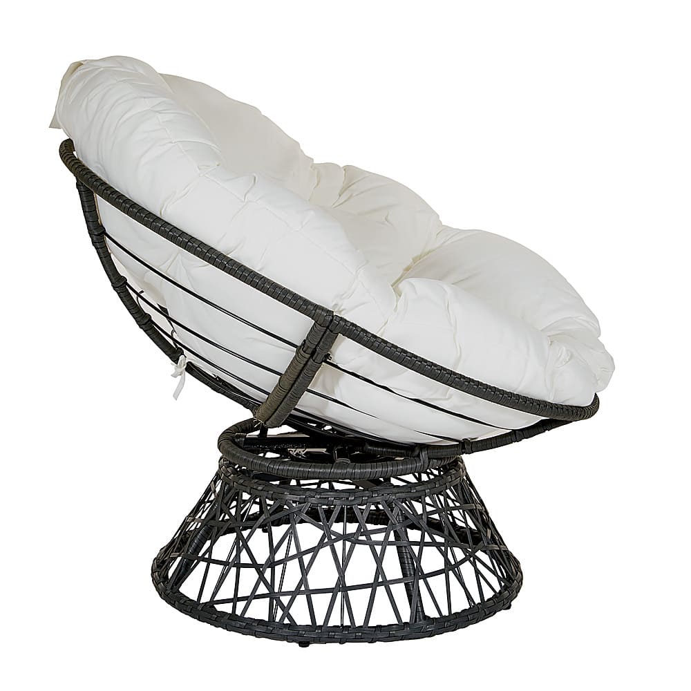 Left Zoom. OSP Home Furnishings - Papasan Chair - White.