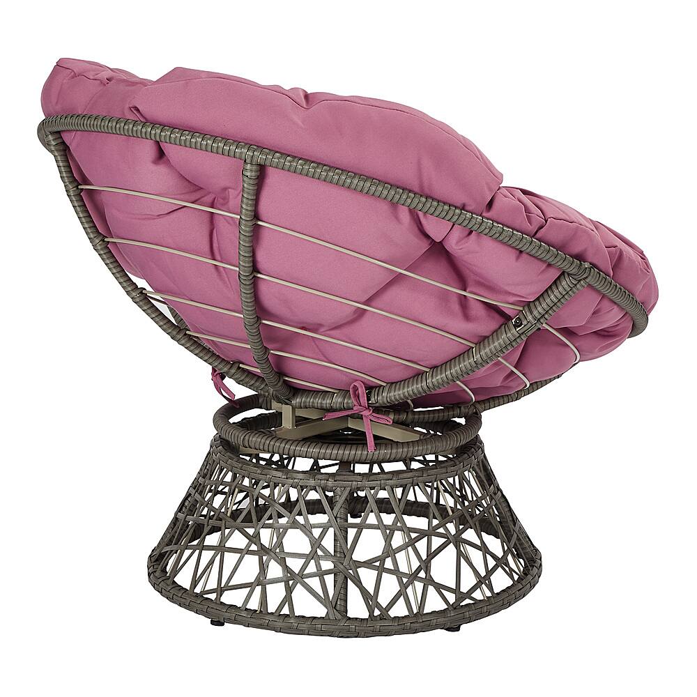 Alt View 11. OSP Home Furnishings - Papasan Chair - Purple.