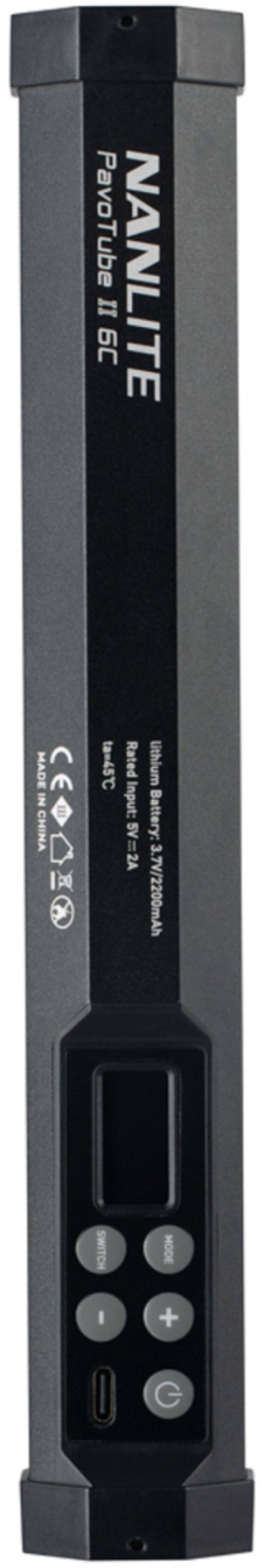 Alt View 15. NANLITE - PavoTube II 6C 10in 6w RGBWW LED Tube with Internal Battery.