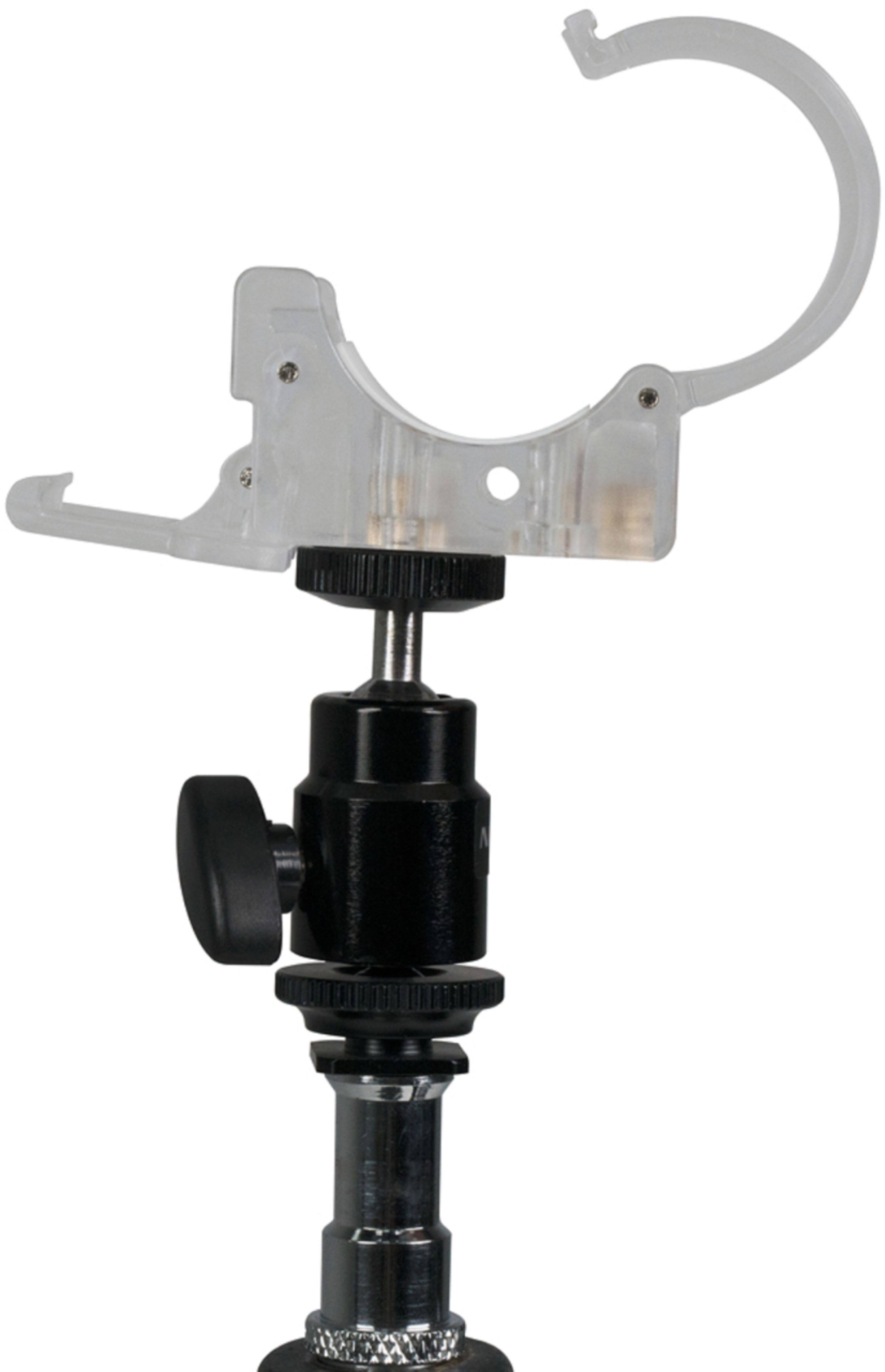 Alt View 13. NANLITE - Pavotube Transparent Polycarbonate Clip and Mini Ball Head with Hot Shoe Adapter and 1/4''-20 Mount.