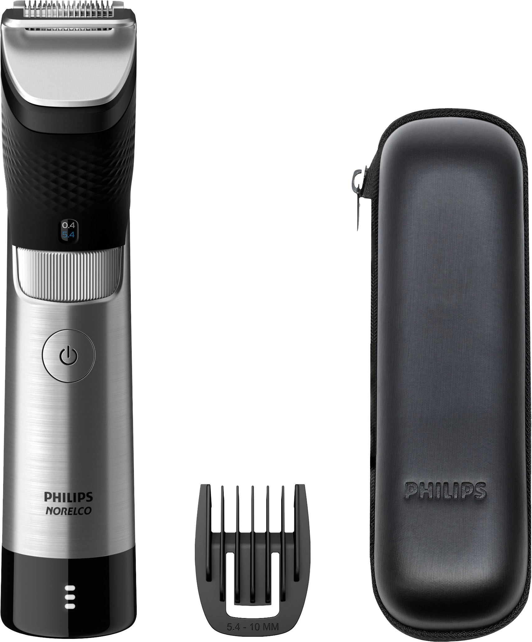 Philips Norelco Series 9000 Ultimate Rechargeable Beard and Hair Trimmer  Steel BT9810/40 - Best Buy