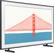 Alt View 21. Samsung - 65" Class The Frame Series LED 4K UHD Smart Tizen TV - Black.