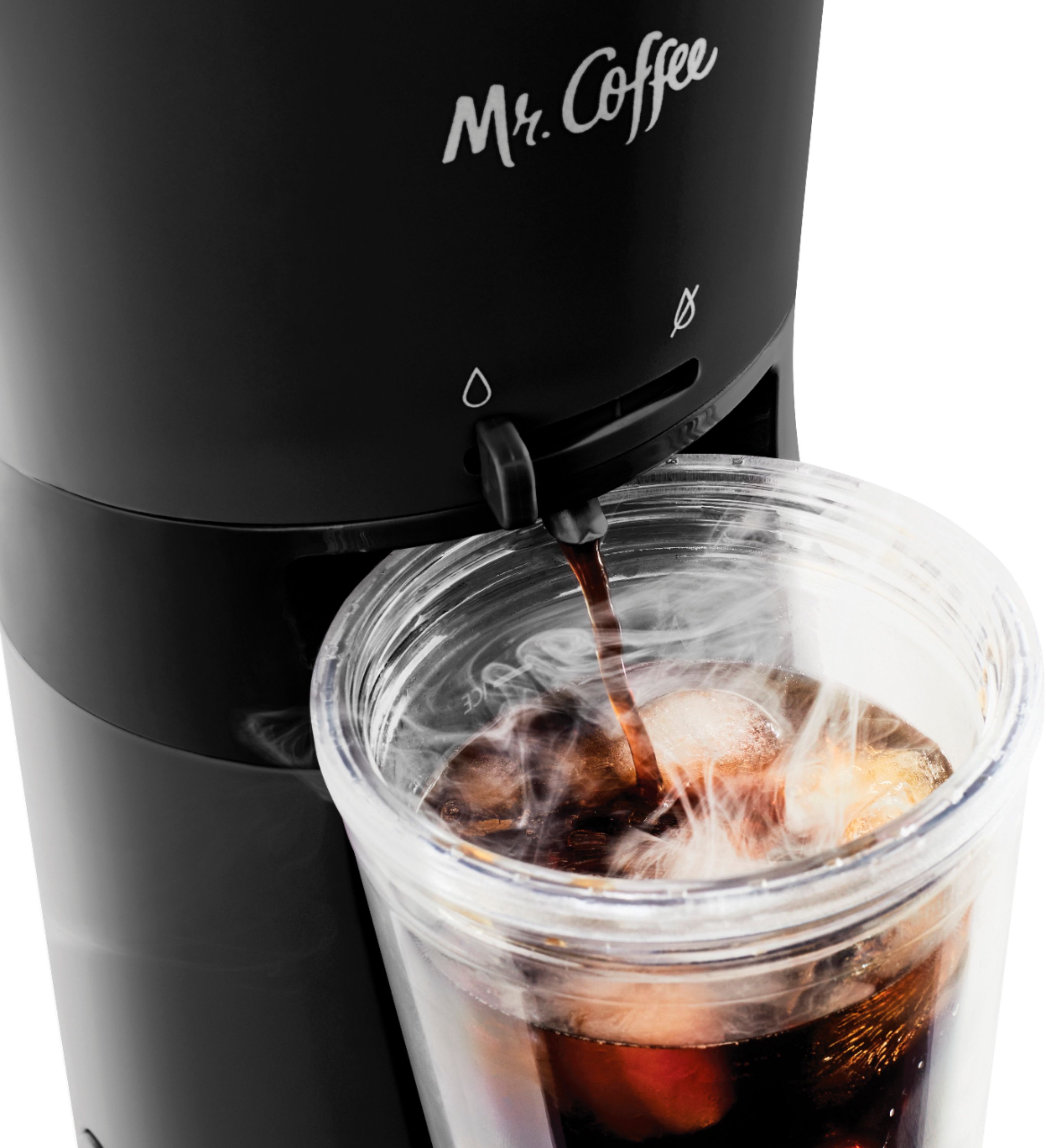 Coffee Iced Coffee Maker with Reusable Tumbler and Coffee Filter NEW White Mr