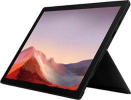 Microsoft - Surface PRO-7  - 12.3" Touch-Screen Refurbished - Intel i5-1035G4 - 8GB Memory - 256GB SSD - Black - Front_Zoom
