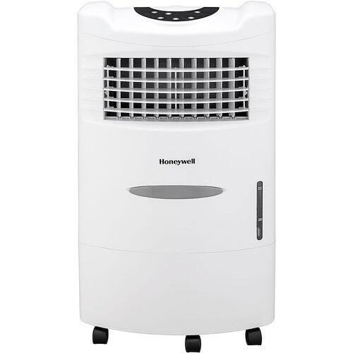 (Broken, only for parts ) Honeywell 470 CFM Indoor Evaporative Air Cooler (Swamp Cooler) with Remote Control in White - White