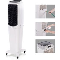 Honeywell - 588 CFM Indoor Evaporative Air Cooler (Swamp Cooler) with Remote Control in White - White - Front_Zoom