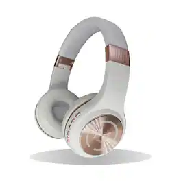 Morpheus 360 - SERENITY Wireless Over-the-Ear Headphones with Microphone - White/Rose Gold