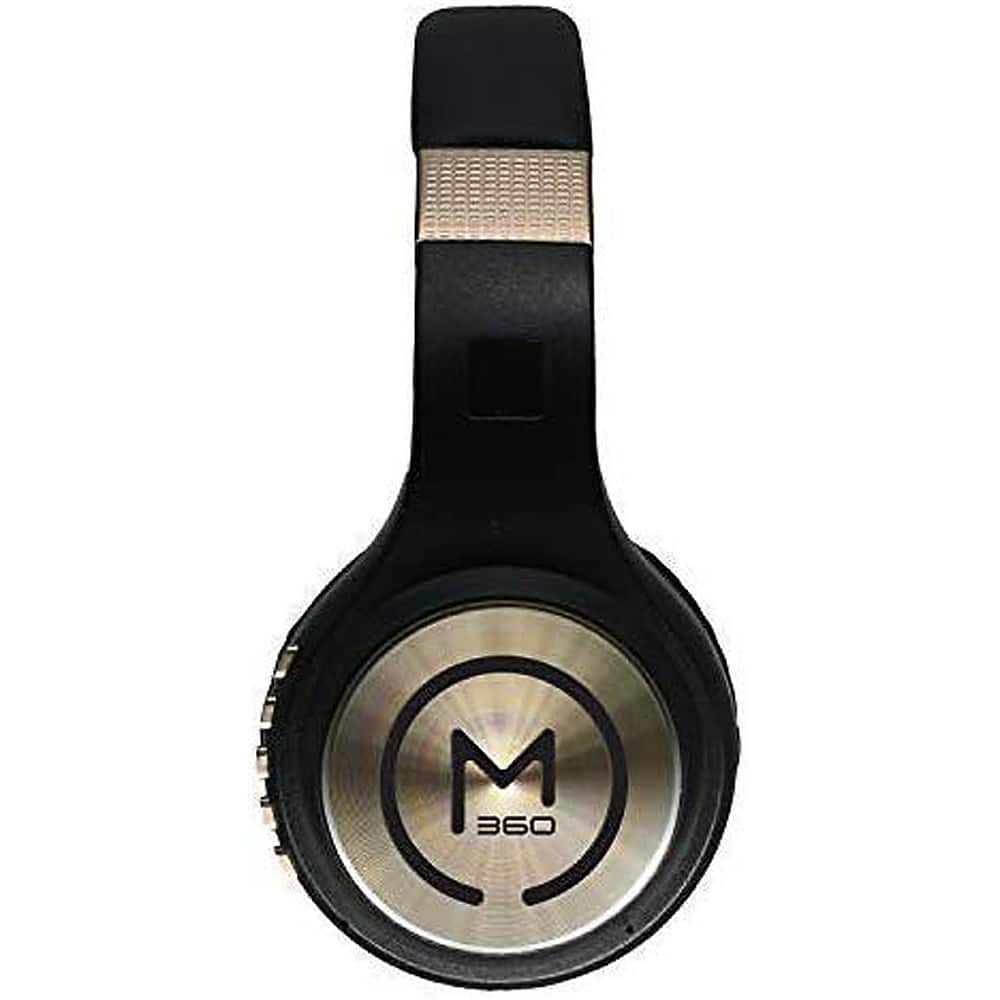 Alt View 11. Morpheus 360 - SERENITY Wireless Over-the-Ear Headphones with Microphone - Black/Gold.