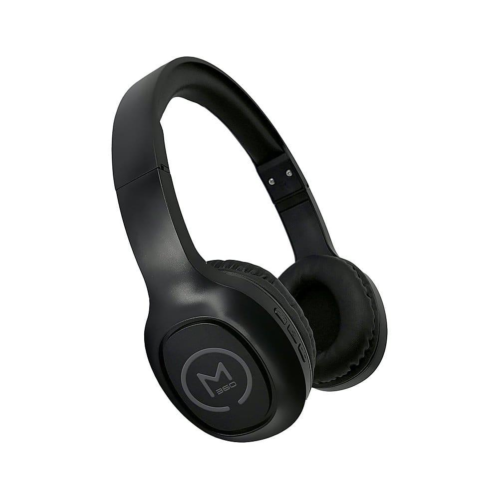 Alt View 14. Morpheus 360 - TREMORS Wireless On-the-Ear Headphones, Wireless Headset with Microphone - Black/Gray.