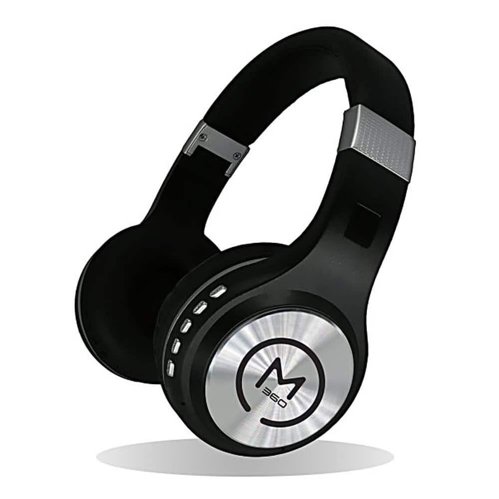Alt View 11. Morpheus 360 - SERENITY Wireless Over-the-Ear Headphones with Microphone - Black/Silver.