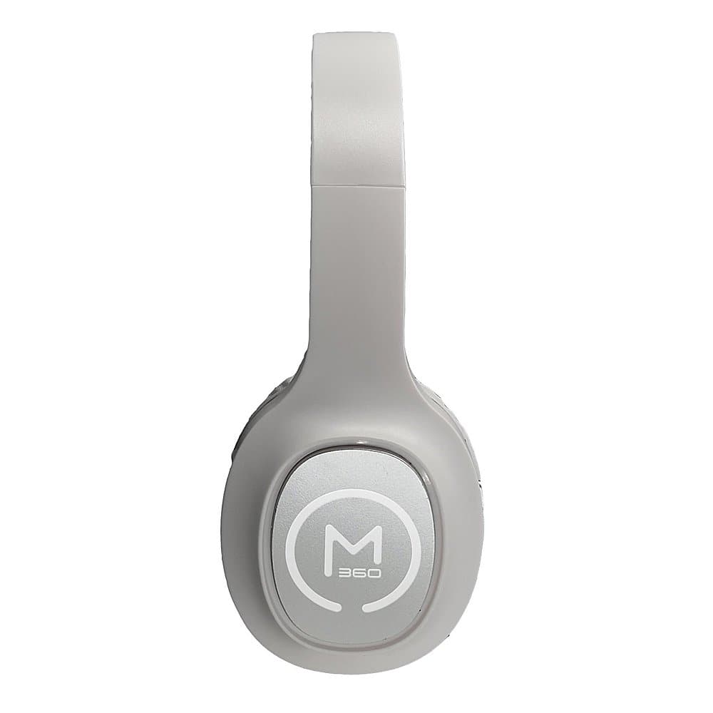 Alt View 16. Morpheus 360 - TREMORS Wireless On-the-Ear Headphones, Wireless Headset with Microphone - White/Silver.