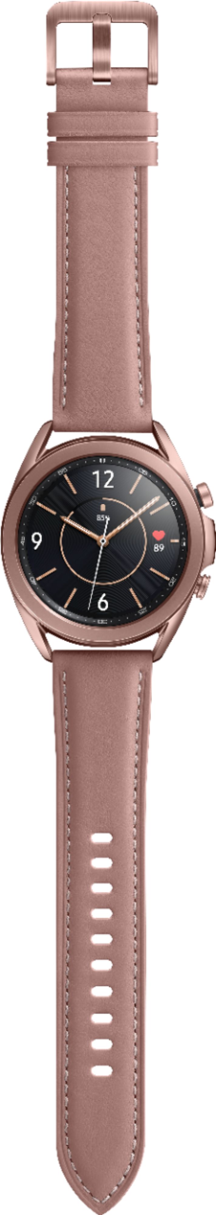 Samsung Geek Squad Certified Refurbished Galaxy Watch3 Smartwatch 41mm Stainless Mystic Bronze Gsrf Sm R850nzdaxar Best Buy