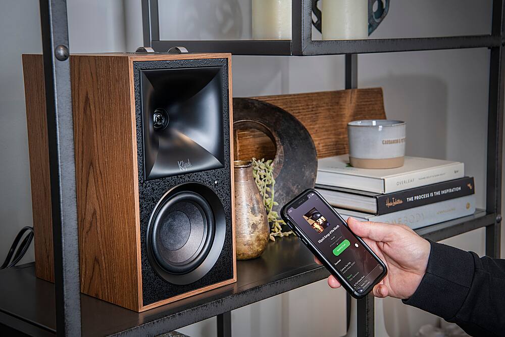 Alt View 17. Klipsch - The Fives Powered Speakers with HDMI-ARC - Walnut.