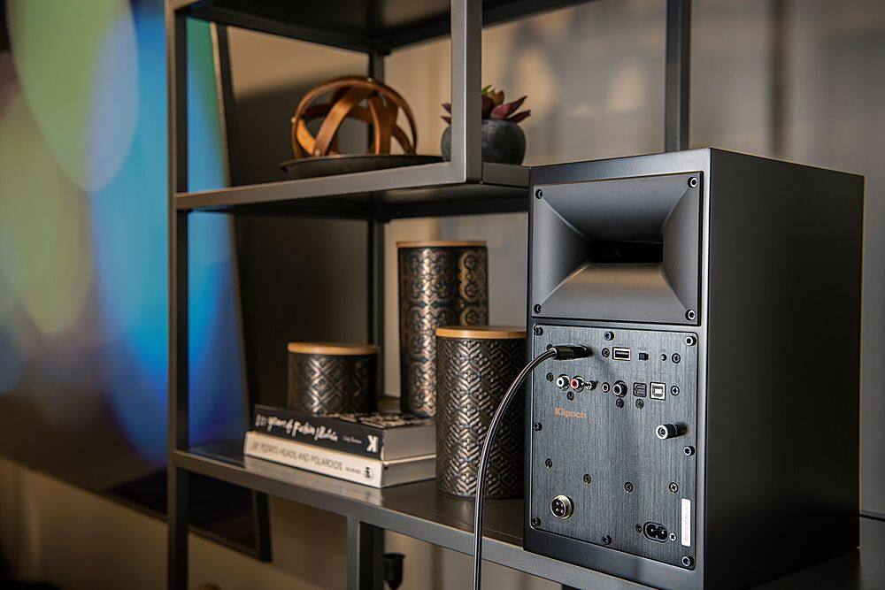 Alt View 17. Klipsch - The Fives Powered Speakers with HDMI-ARC - Matte Black.