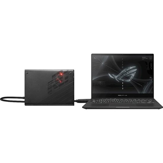 Front Zoom. ASUS - ROG Flow X13 2-in-1 13.4" 4K Ultra HD Touch-Screen Laptop - AMD Ryzen 9 - 32GB RAM - NVIDIA GeForce GTX 1650 - 1TB SSD - Off Black-Supernova Edition.