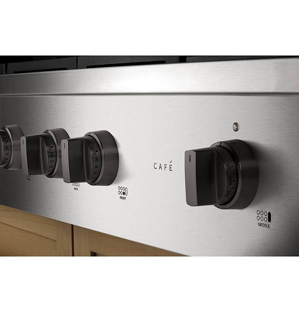 Alt View 20. Café - 48" Built-In Gas Cooktop with 6 Burners, Customizable - Stainless Steel.