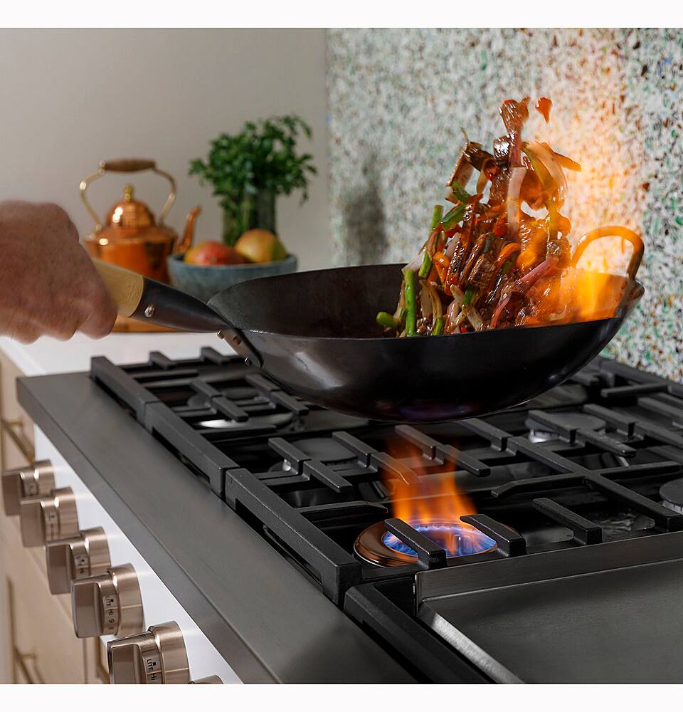 Alt View 30. Café - 48" Built-In Gas Cooktop with 6 Burners, Customizable - Stainless Steel.