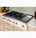 Alt View 31. Café - 48" Built-In Gas Cooktop with 6 Burners, Customizable - Stainless Steel.