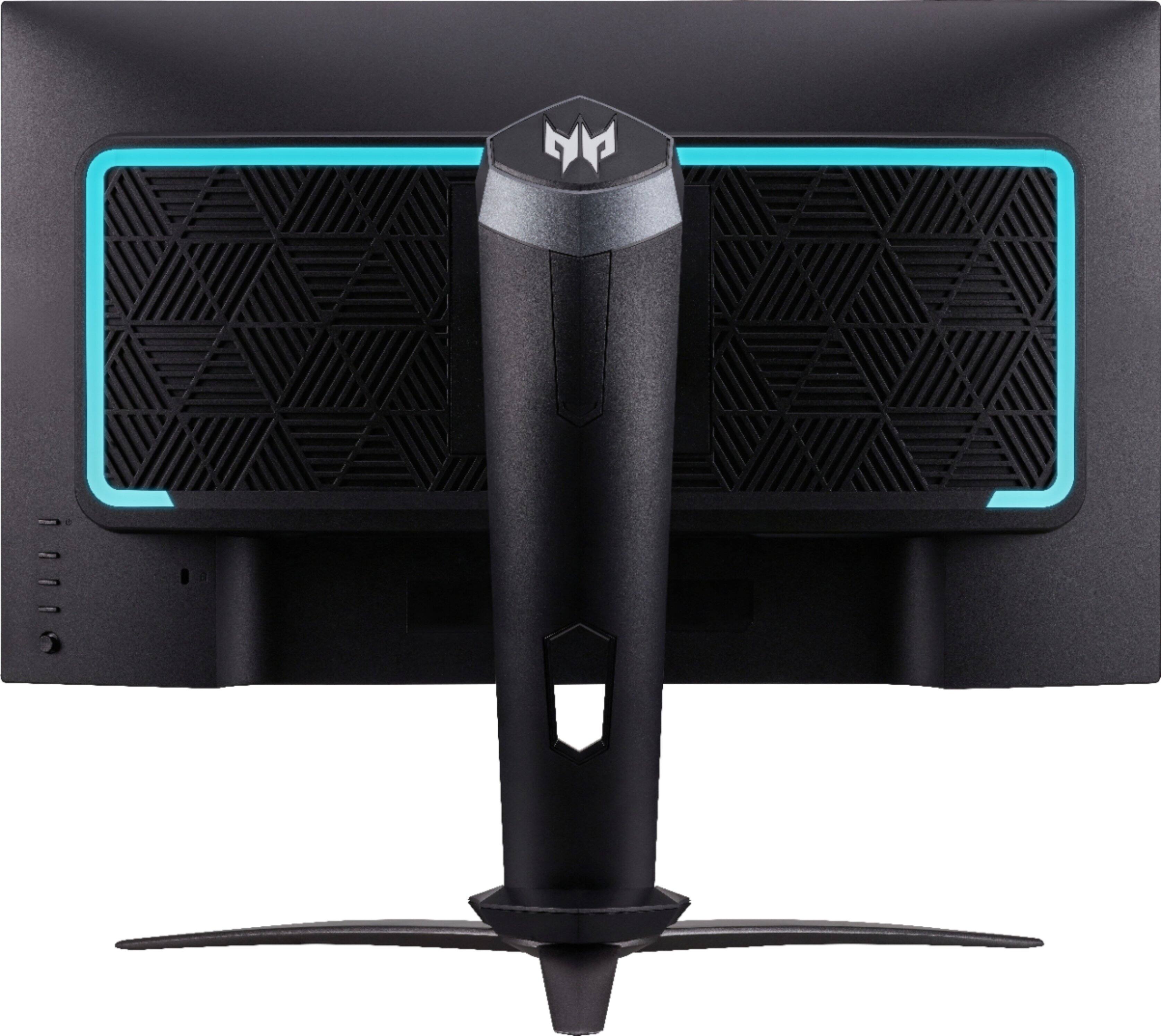 Back. Acer - Predator X25 bmiiprzx 24.5" FHD Dual Drive IPS Monitor with NVIDIA G-SYNC Gaming Monitor- VESA Certified Display HDR400.