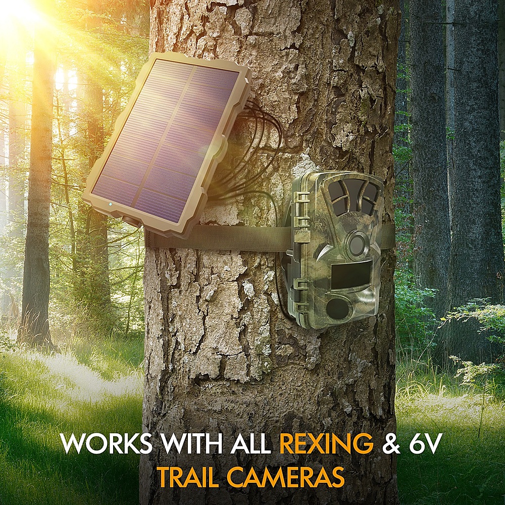 Panneau solaire pour caméra de recul Rexing H1, H1 Blackhawk, H2, H3, H6 -  Noir