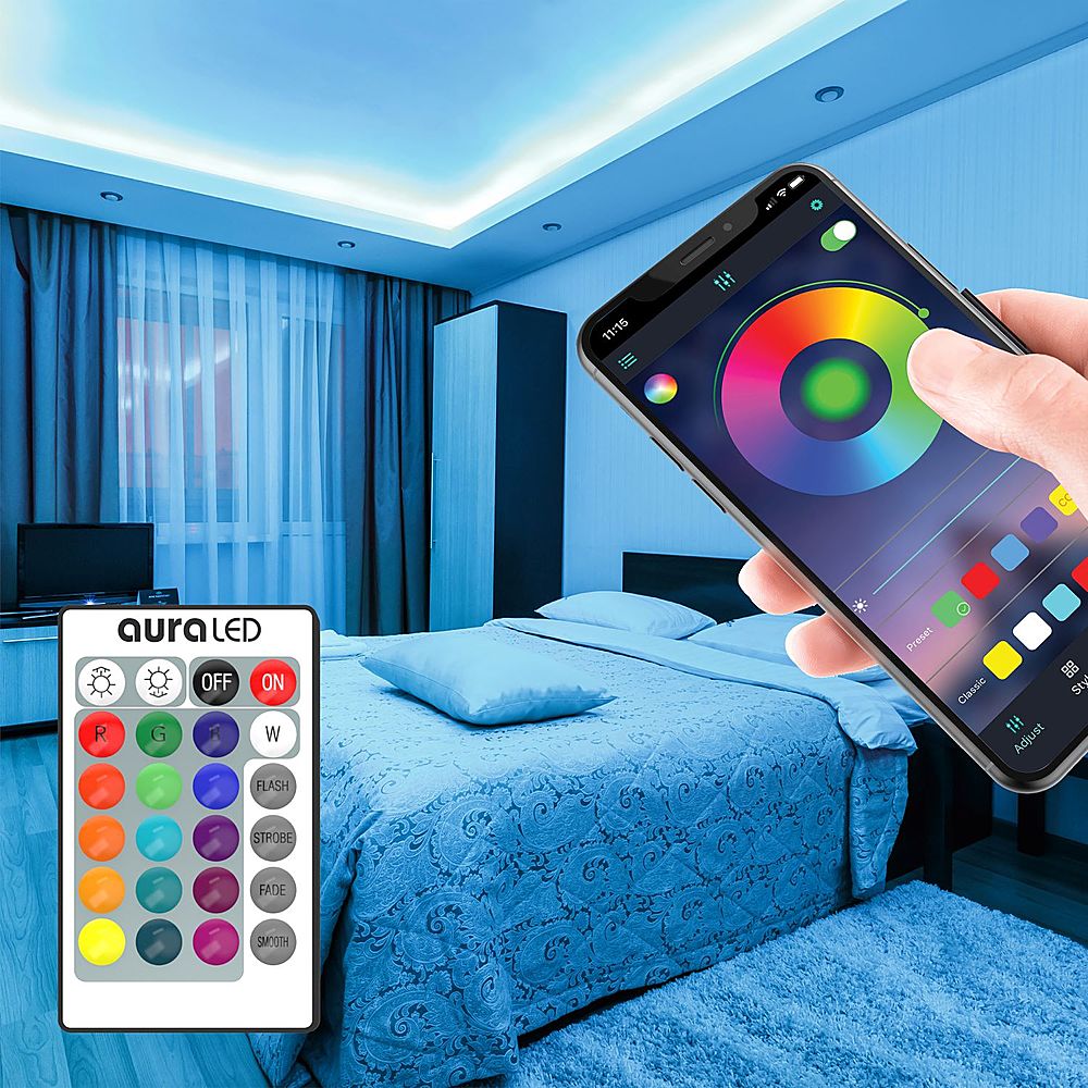 Clancy Om indstilling Ydmyge Best Buy: Tzumi Aura Remote-Controlled LED Mood 6.5' Light Strip with  Smartphone App 7820BB