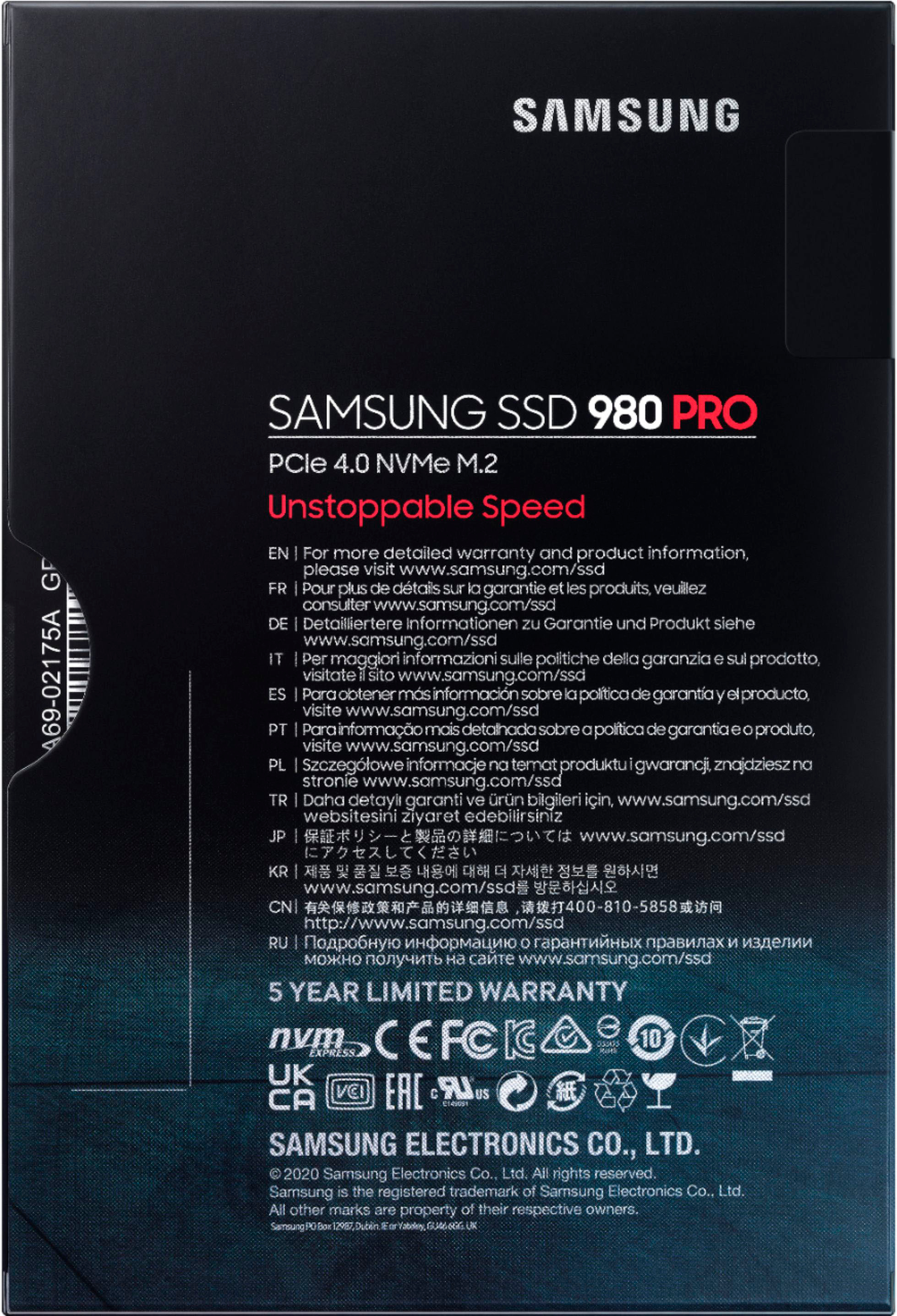 Best Buy: Samsung Geek Squad Certified Refurbished 980 PRO 1TB Internal SSD  PCIe Gen 4 x4 NVMe GSRF MZ-V8P1T0B/AM