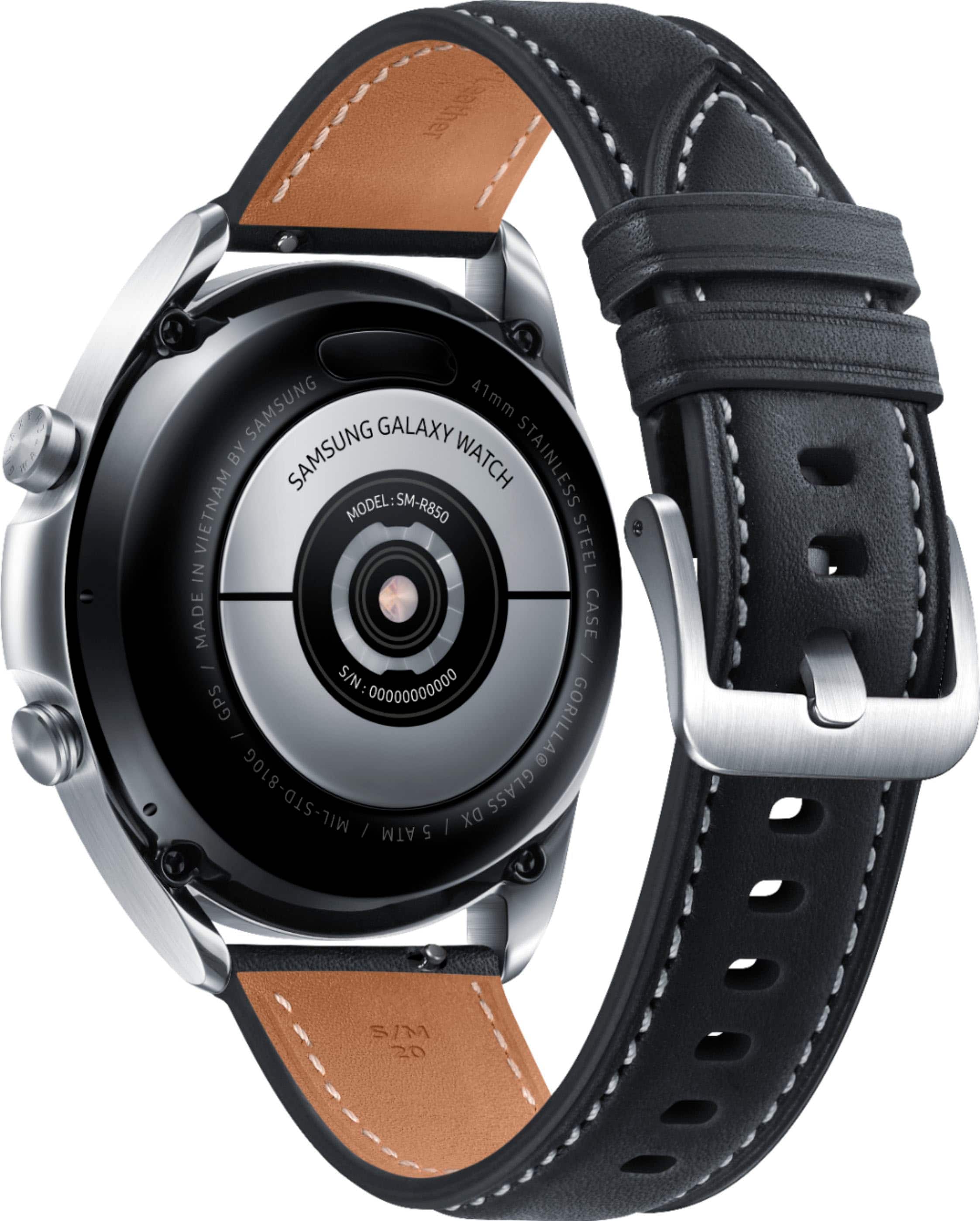 Alt View 12. Samsung - Geek Squad Certified Refurbished Galaxy Watch3 Smartwatch 41mm Stainless - Mystic Silver.