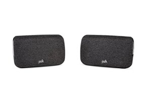 Polk Audio - Wireless Surround Speakers (Pair) for Polk React and Polk Magnifi Soundbars - Black - Alt_View_Zoom_11