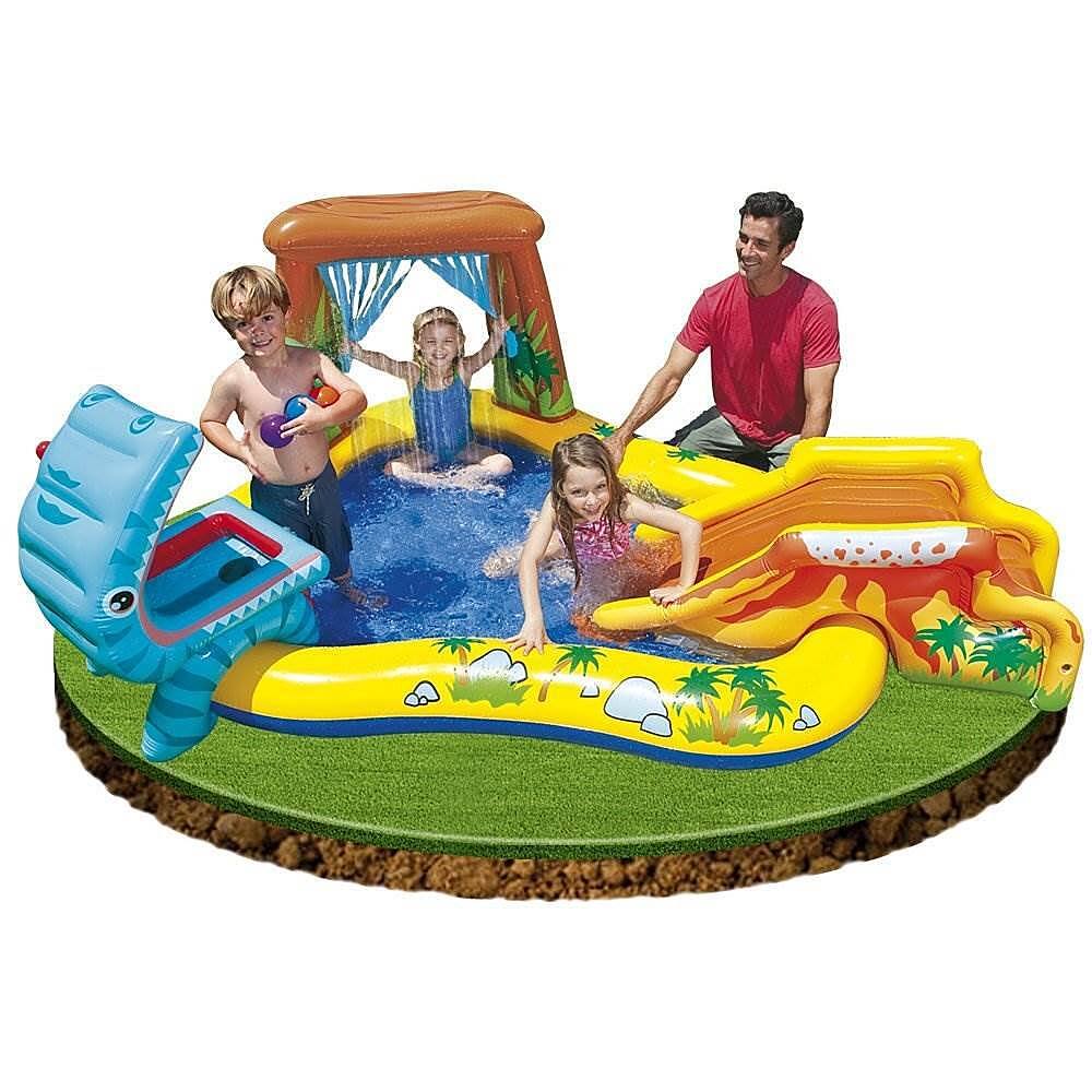 Alt View 15. Intex - Dinosaur Play Center Inflatable Kids Set Swimming Pool.