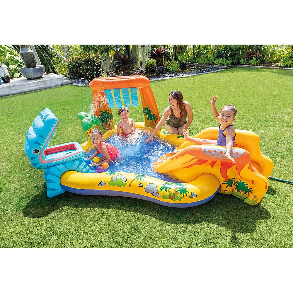 Alt View 22. Intex - Dinosaur Play Center Inflatable Kids Set Swimming Pool.