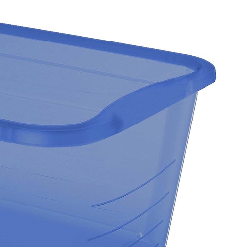 Life Story SHBS-TB 5.5 Quart Rectangular Plastic Storage Container Box - Blue